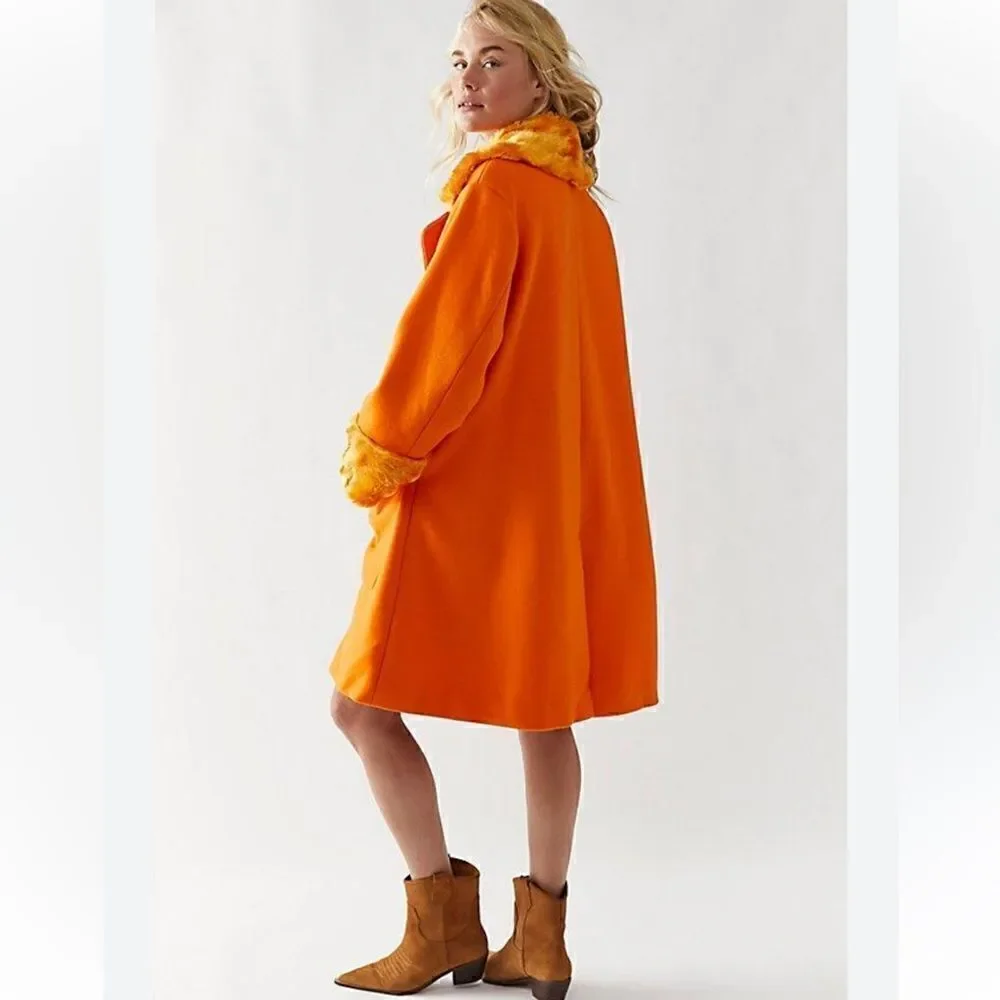 Free People Roxy Wool Coat/ Size M